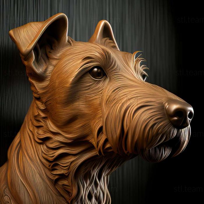 3D модель Ірландський терєр собака (STL)